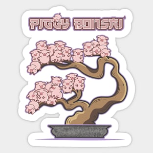 Piggy bonsai Sticker